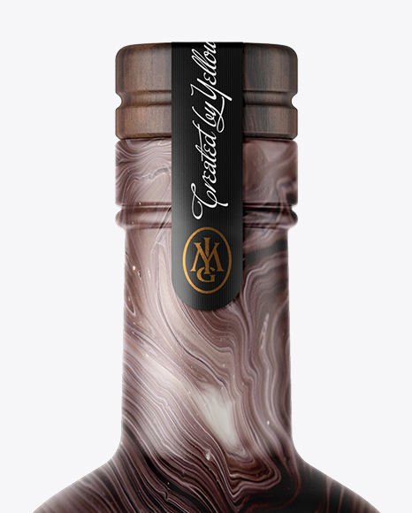 Ceramic Bottle with Wooden Cap Mockup PSD #7