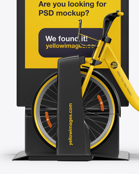 Bicycle Sharing System Mockup PSD #3