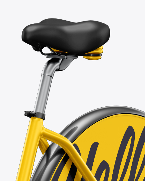 Download Bicycle Sharing System Mockup In Vehicle Mockups On Yellow Images Object Mockups PSD Mockup Templates