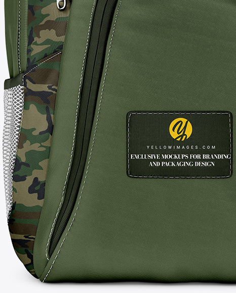 Download Backpack Mockup Front View In Apparel Mockups On Yellow Images Object Mockups