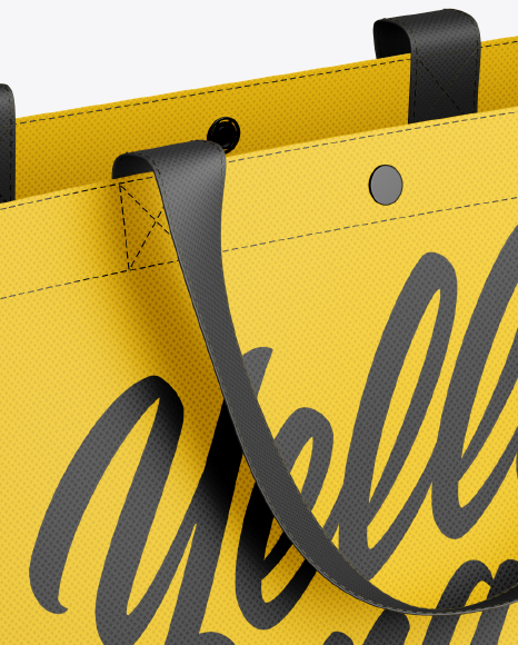 Download Bag Mockup Half Side View High Angle Shot In Apparel Mockups On Yellow Images Object Mockups PSD Mockup Templates