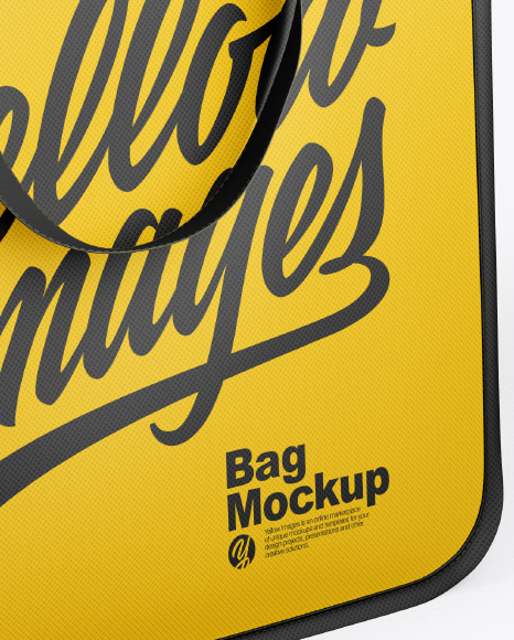 Download Bag Mockup Half Side View High Angle Shot In Apparel Mockups On Yellow Images Object Mockups