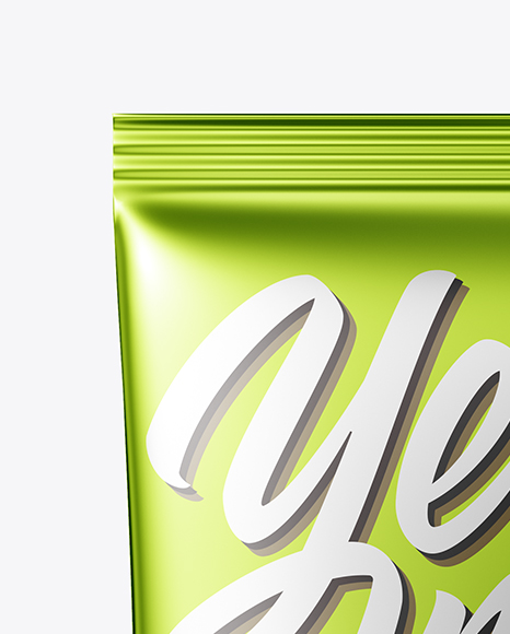 Metallic Sachet Mockup