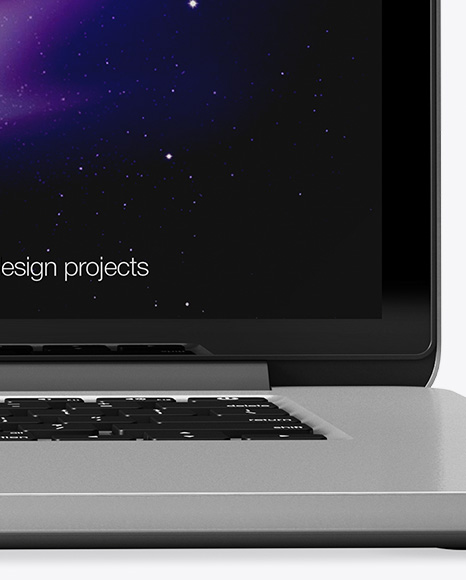 Macbook Mockup - Front View