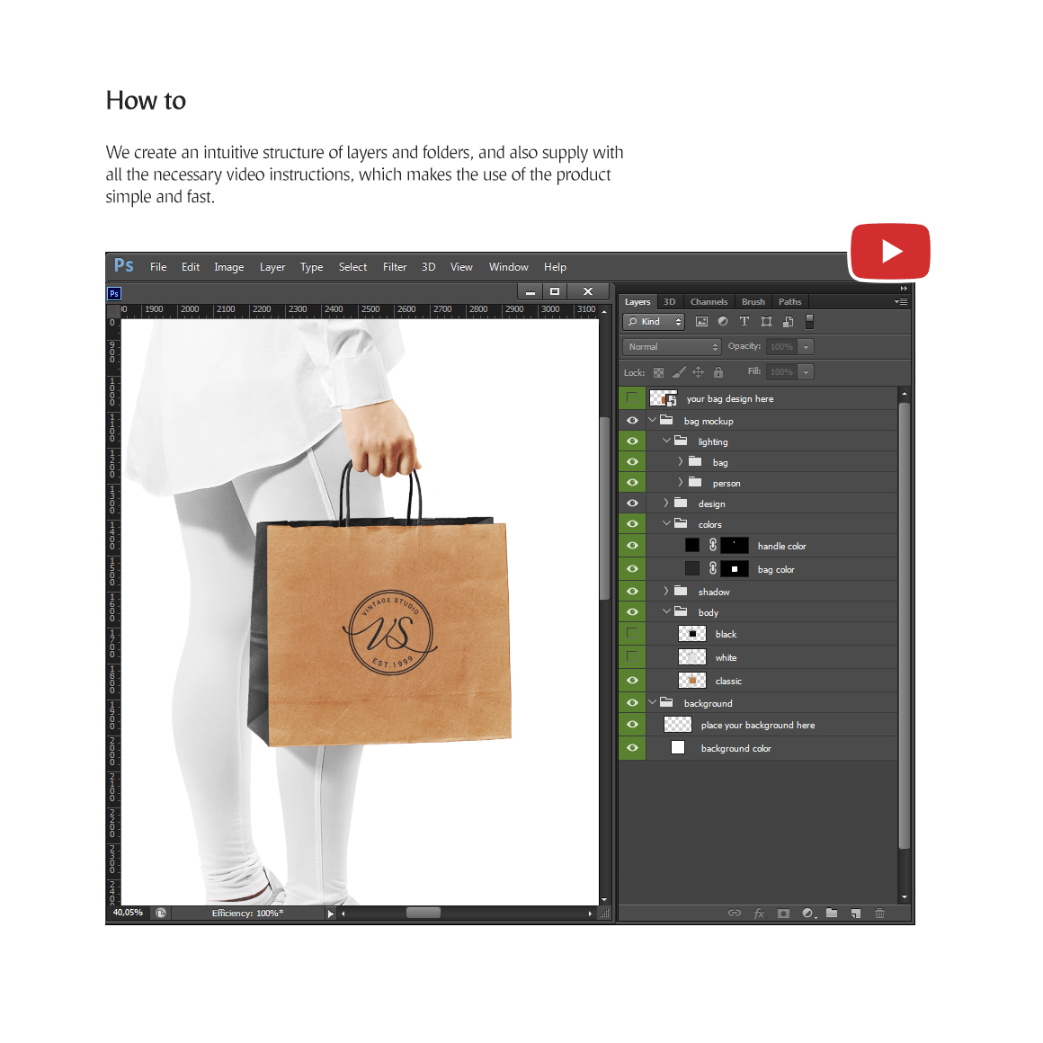 Craft Bag Mockup In Packaging Mockups On Yellow Images Creative Store