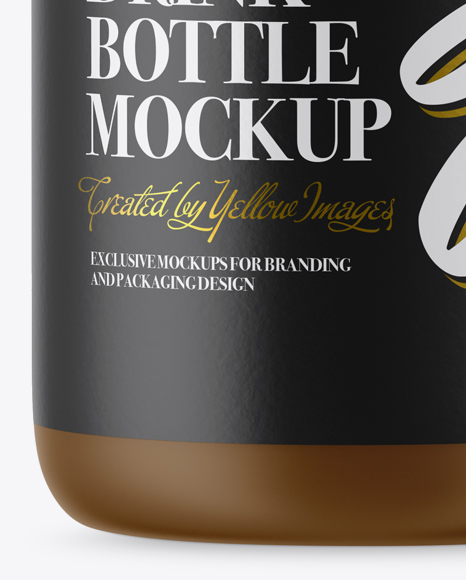 Matte Plastic Bottle Mockup PSD #1