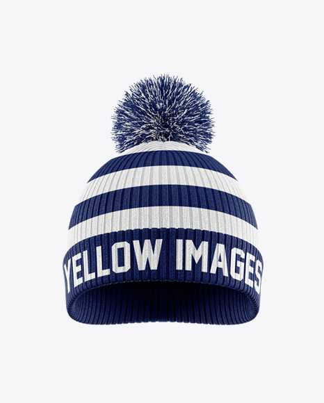 Download Winter Hat Mockup in Apparel Mockups on Yellow Images ...