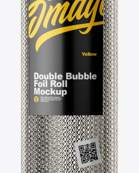 Download Double Bubble Foil Roll Mockup In Object Mockups On Yellow Images Object Mockups