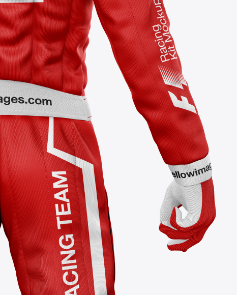 Download F1 Racing Kit Mockup Back View In Apparel Mockups On Yellow Images Object Mockups