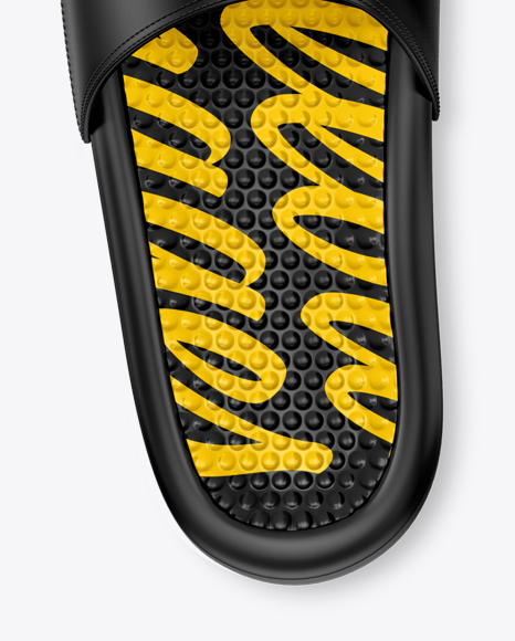 Download Matte Flip Flops Mockup Top View In Apparel Mockups On Yellow Images Object Mockups