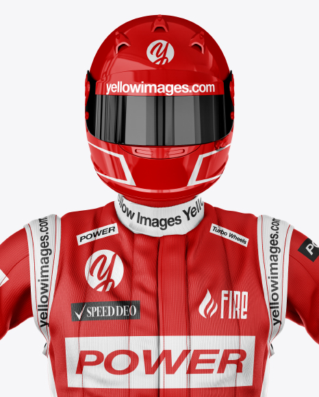 Download F1 Racing Kit Mockup Front View In Apparel Mockups On Yellow Images Object Mockups