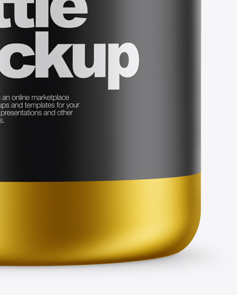 Matte Metallic Pills Bottle Mockup In Bottle Mockups On Yellow Images Object Mockups