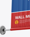 Wall Mounted Banner Mockup - Low-Angle Shot