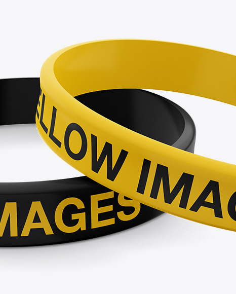 Download Silicone Wristbands Mockup In Apparel Mockups On Yellow Images Object Mockups PSD Mockup Templates