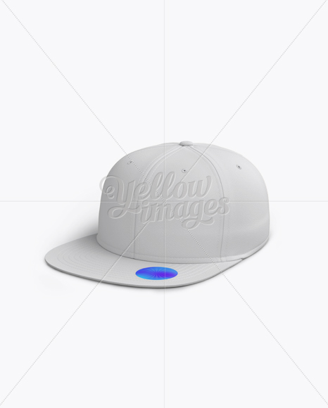 Download Snapback Cap Mockup Right Half Side View In Apparel Mockups On Yellow Images Object Mockups