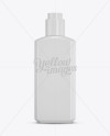 Glossy Plastic Cosmetic Bottle Mockup on Yellow Images Object Mockups