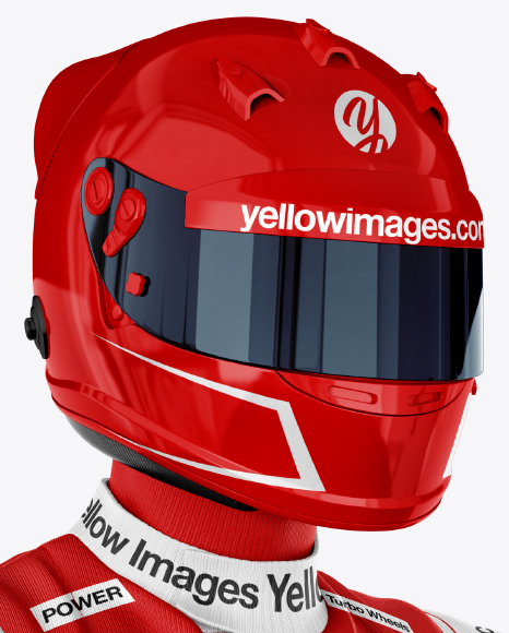 Download F1 Racing Kit Mockup Half Side View In Apparel Mockups On Yellow Images Object Mockups