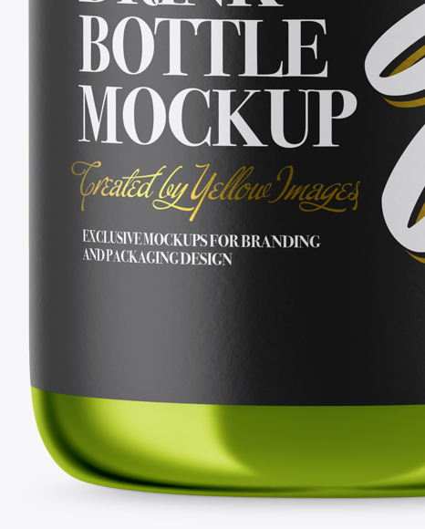 Metallic Bottle Mockup PSD #1