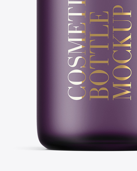 Frosted Glass Bottle W  Wooden Cap Mockup PSD #1