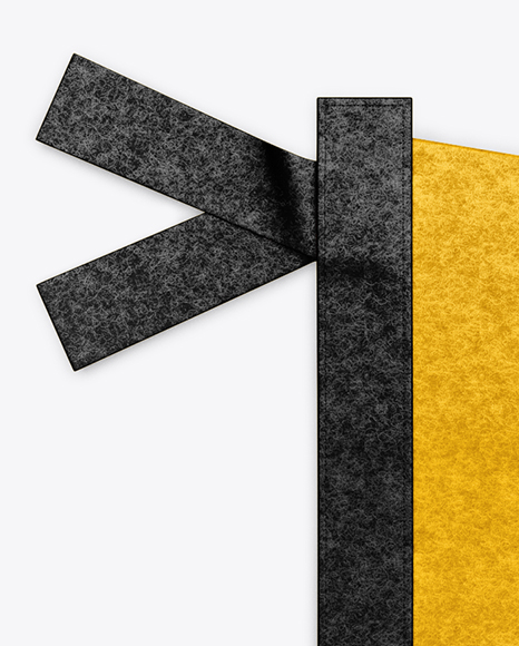 Felt Pennant Mockup Top View In Object Mockups On Yellow Images Object Mockups