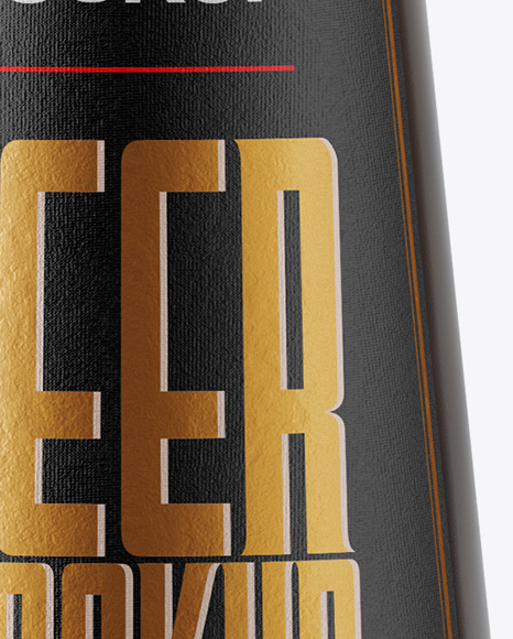 Amber Beer Bottle Mockup