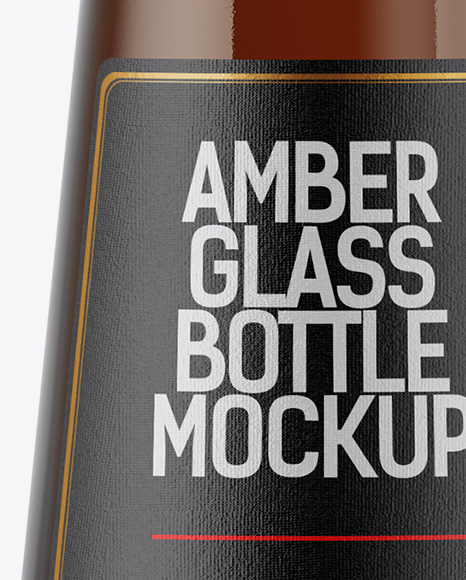 Amber Beer Bottle Mockup In Bottle Mockups On Yellow Images Object Mockups