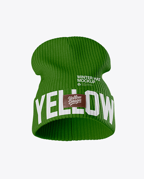 Beanie Hat Mockup   Front View PSD #2