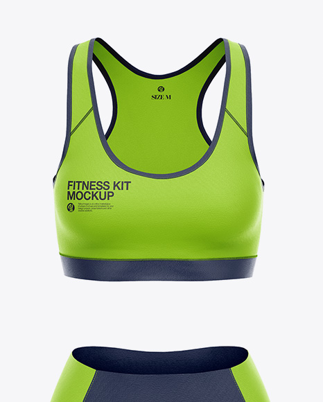 Download Fitness Kit Mockup - Front View in Apparel Mockups on ...