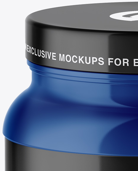 Glossy Protein Jar Mockup   High Angle Shot PSD #3