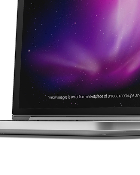 Macbook Mockup   Half Side View PSD #2