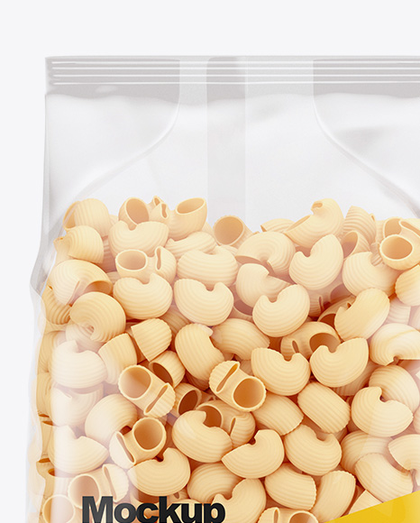 Download Pipe Doppia Rigatura Pasta Mockup Front View In Bag Sack Mockups On Yellow Images Object Mockups Yellowimages Mockups