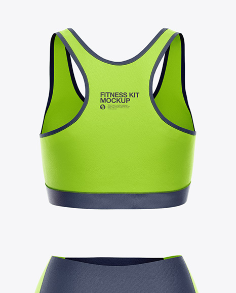 Fitness Kit Mockup - Back view in Apparel Mockups on ...