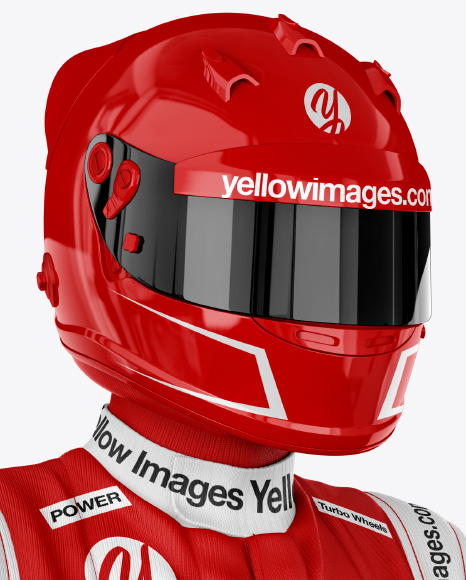 Download F1 Racing Kit Mockup Half Side View In Apparel Mockups On Yellow Images Object Mockups