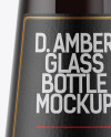 Dark Amber Beer Bottle Mockup