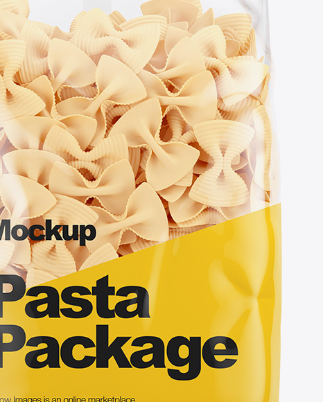 Fiocchi Rigati Pasta Mockup - Front View