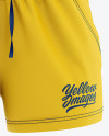 Download Women S Sport Shorts Mockup Front View In Apparel Mockups On Yellow Images Object Mockups