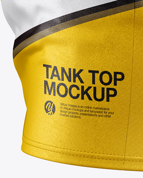 Download Tank Top Mockup Side View In Apparel Mockups On Yellow Images Object Mockups PSD Mockup Templates