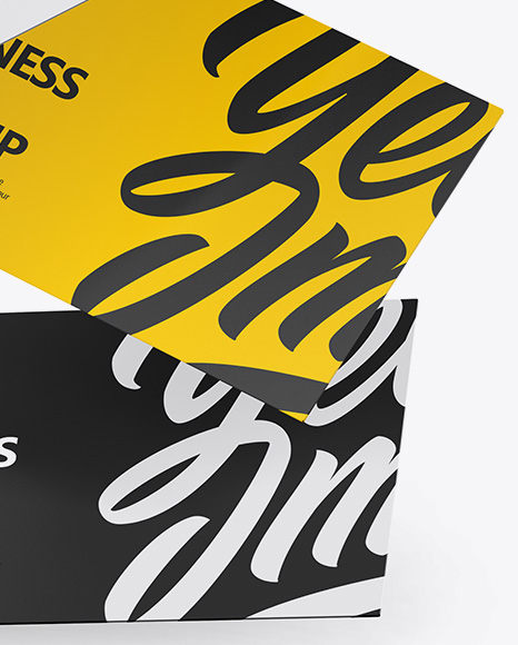 Three Business Cards Mockup PSD #1