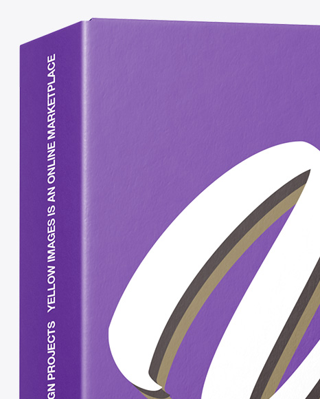 Carton Box Mockup   Half Side View PSD #2