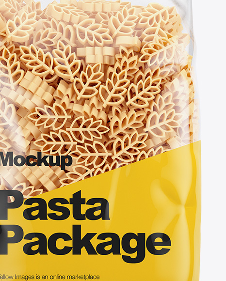 Download Spighe Pasta Mockup Front View In Bag Sack Mockups On Yellow Images Object Mockups PSD Mockup Templates