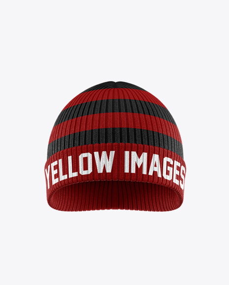 Winter Hat Mockup In Apparel Mockups On Yellow Images Object Mockups