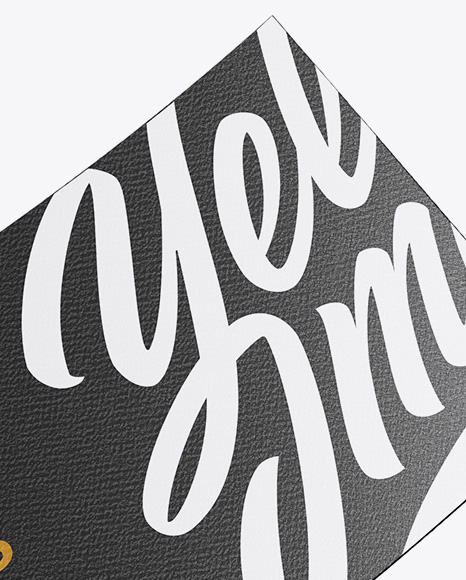 Stack of Business Cards Mockup   Half Side View (High Angle Shot) PSD #1