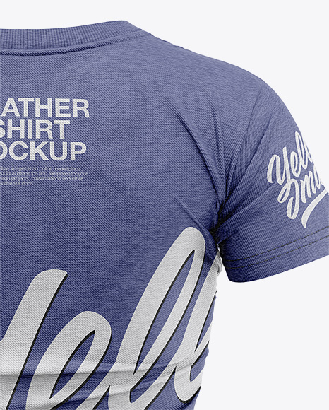 Women S Heather Slim Fit T Shirt Mockup Back View In Apparel Mockups On Yellow Images Object Mockups