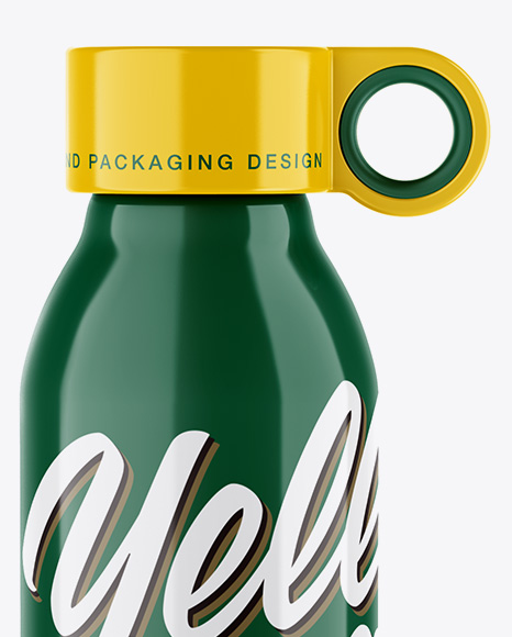 Glossy Water Bottle Mockup PSD #1