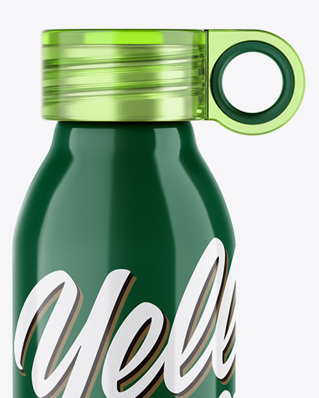 Glossy Water Bottle Mockup PSD #6