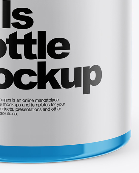 Glossy Pills Bottle Mockup PSD #1