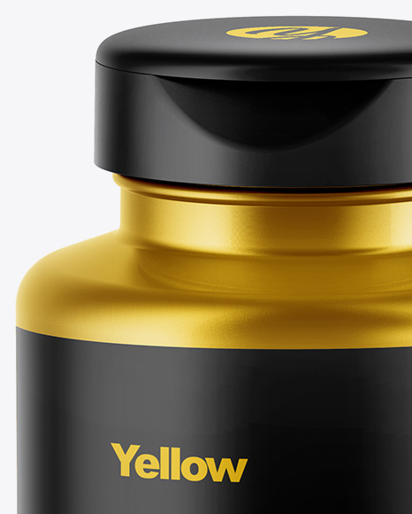 Metallic Pills Bottle Mockup PSD #2