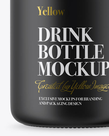 Matte Plastic Bottle Mockup PSD #1