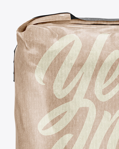 3 kg Kraft Paper Bag Mockup - Front View in Bag & Sack ...