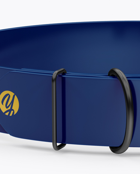 Glossy Dog Collar Mockup   Front View (High Angle Shot) PSD #6